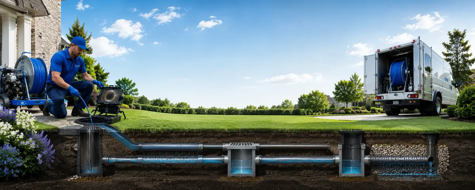 Outdoor drain cleaning information for Almond, NC